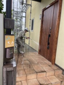 高松市　外壁塗装　高圧洗浄