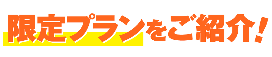 限定プランをご紹介
